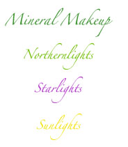 Mineral Makeup: Northernlights, Starlights, and Sunlights